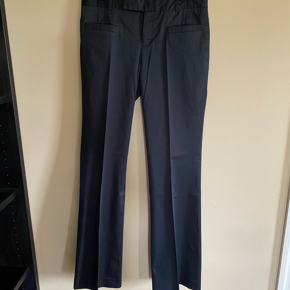 Club Monaco black slacks with a sheen